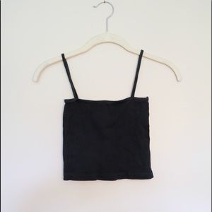 Brandy Melville Black Ribbed Tank